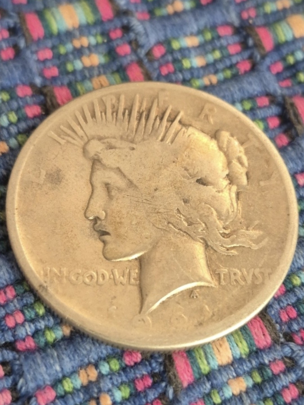 1921 Peace Silver Dollar – First Year High Relief Key Date Coin